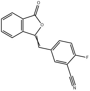 2-氟-5-[(3-氧代-1(3H)-异苯并呋喃亚基)甲基]苯腈